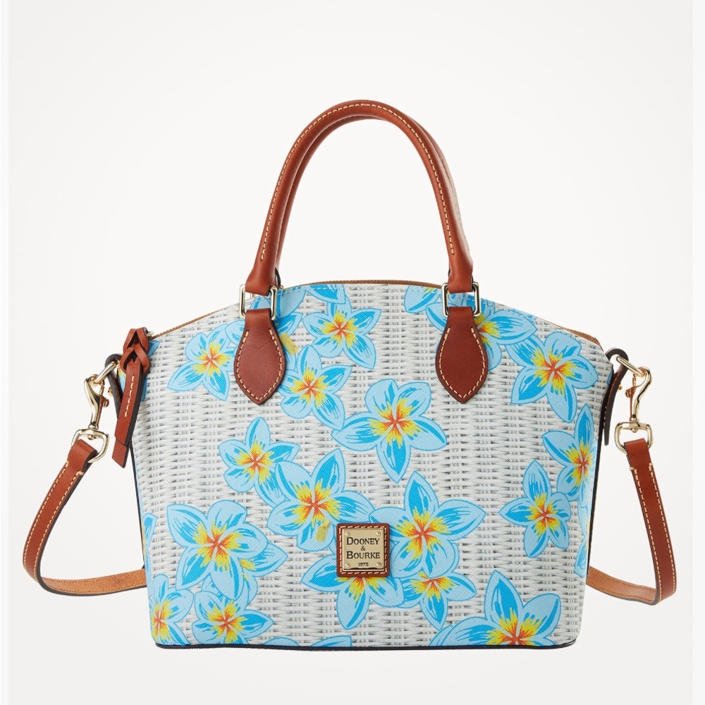 Dooney & Bourke Plumeria Geena Satchel Sky BLUE